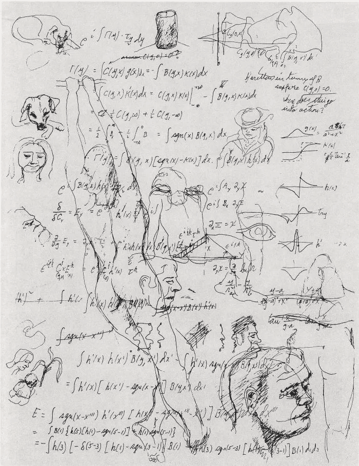Piece from Richard Feynman's little-known sketches, edited by his daughter..